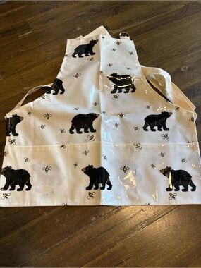 Now Designs Youth Kids PVC Coated Apron Bears Bees Bee Western Arts Outdoor